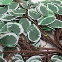 Ver imagem 2 de 12 Ramos Decoração Arranjo Ficus Artificial Planta Decorativa Plástico 14 Galhos Cada 55cm