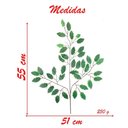 Ver imagem 3 de 12 Ramos Decoração Arranjo Ficus Artificial Planta Decorativa Plástico 14 Galhos Cada 55cm