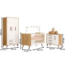 Ver imagem 4 de Quarto Infantil Completo Bear 4 Portas 6 Gavetas Branco/freijo - Pnr Móveis