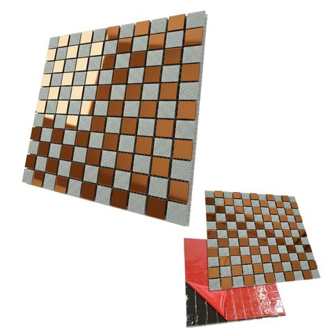 Pastilha de Vidro Autocolante para Parede Cozinha Banheiro Sala Decorativa Fácil Aplicacao Moderna R