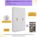 Ver imagem 3 de Guarda-roupas Solteiro 4 Portas Multimóveis Cr35216