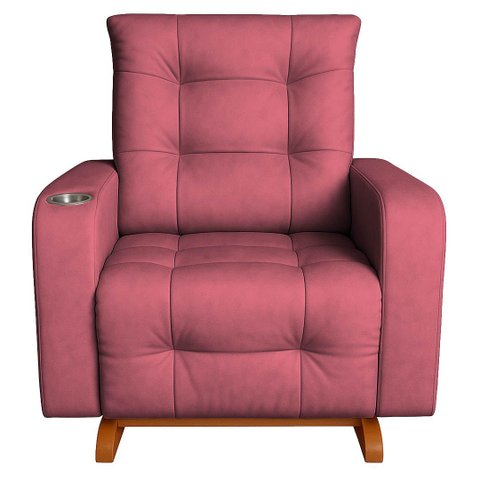 Poltrona de Balanço Base com Puff Gloria Rosa