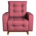 Ver imagem 1 de Poltrona de Balanço Base com Puff Gloria Rosa