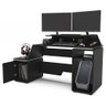 Mesa Gamer E Escritório Xt Racer Space Two Politorno Preto/Branco - 3