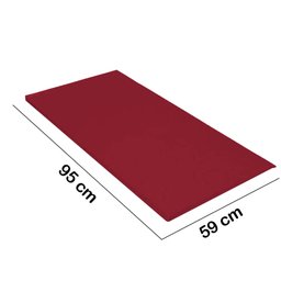 Kit 5 Colchonete Ginastica Academia Creche Yoga Fitness 95X59X3 Courino Vermelho - D A DECOR - 2