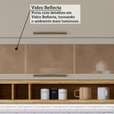 Ver imagem 6 de Armário de Cozinha com Balcão e Tampo 7 Portas 5 Gavetas Pérola 100% Mdf Vidro Reflecta Amêndoa/off