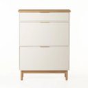 Ver imagem 1 de Sapateira Kaki 2 Portas 1 Gaveta 120 Cm X 88 Cm X 35 Cm Branco