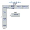 Ver imagem 5 de Cozinha Planejada 12 Peças sem Tampo com Cristaleira e Ilha Marselha CabeCasa MadeiraOriginals Azul/Sereno
