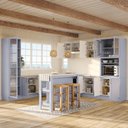 Ver imagem 2 de Cozinha Modulada 12 Pçs sem Tampo com Cristaleira e Ilha Marselha Cabecasa Madeiraoriginals