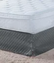 Ver imagem 1 de Saia Box Matelada Beatriz com Laço Solteiro Cinza