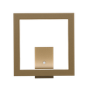 Ver imagem 1 de Arandela Quadrada LED 8w 2700k 40x40cm em Madeira - Dourado