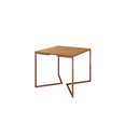 Ver imagem 3 de Mesa Industrial Base Ferro Cobre em V Tampo 90x90 Canela 4 Cadeiras Eames Ferro Assento Preto