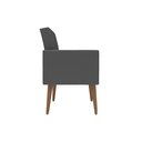 Ver imagem 5 de Kit 3 Poltronas Capitonê Sala Recepção Poltronas Decorativas Cinza-escuro