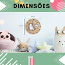 Ver imagem 3 de Relógio Unicórnio, Relógio de Parede, Decoração, Mdf, 30cm