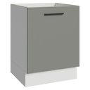 Ver imagem 1 de Balcão de Cozinha 60 cm 1 Porta (sem Tampo) Branco/Cinza Agata Madesa