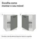 Ver imagem 4 de Balcão de Cozinha 60 cm 1 Porta (sem Tampo) Branco/Cinza Agata Madesa
