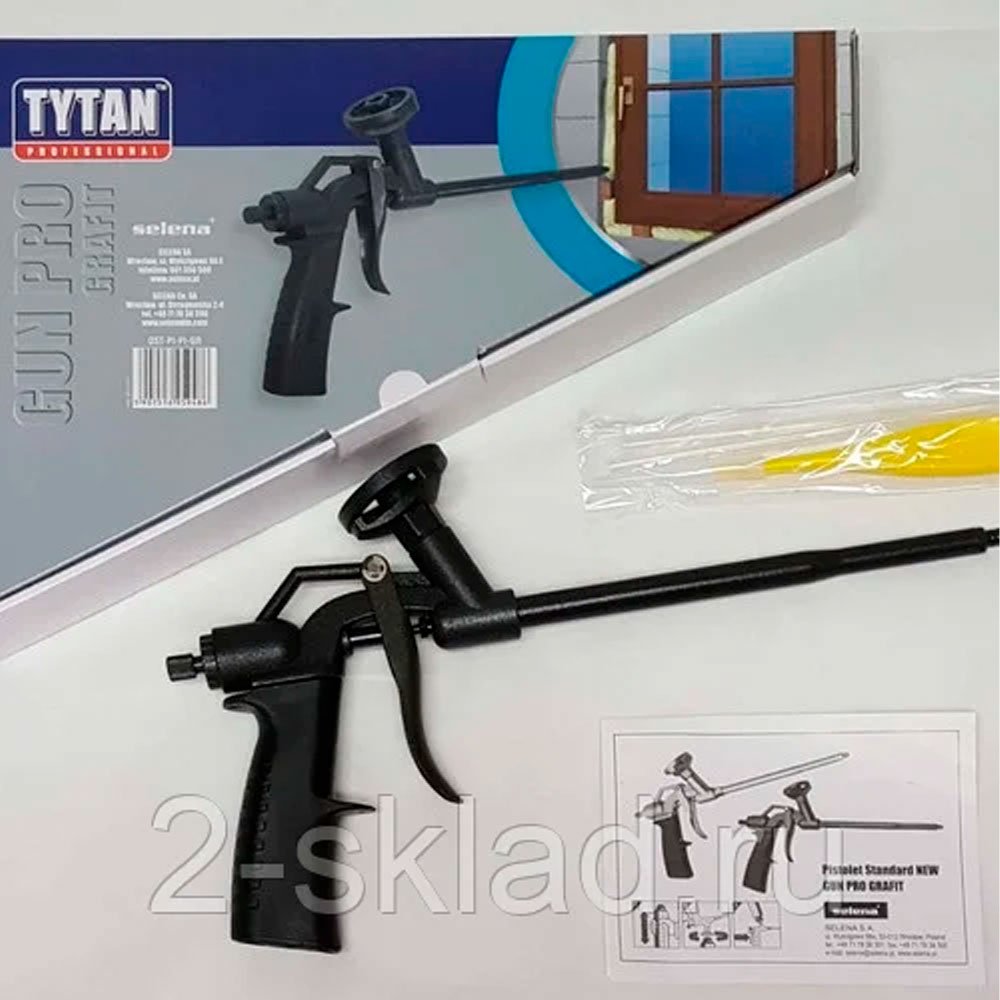 Pistola Aplicadora De Espuma Expansiva Tytan Pro Grafite - 3