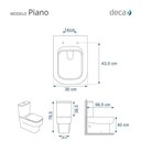 Ver imagem 3 de Assento Sanitário Poliéster Piano Branco para vaso Deca 6lpf