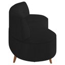 Ver imagem 6 de Sofá 2 Lugares para Sala Living 135cm Pés Palito Korah K04 Veludo Preto - Mpozenato