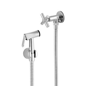 Ducha Higiênica Banheiro Metal 1/4 de Volta Mang. 1,20m Acabamento C31
