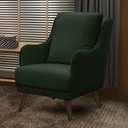 Ver imagem 5 de Poltrona Decorativa Catar com Tachas Veludo Verde - Gran Belo