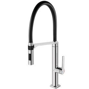 Misturador Monocomando para Cozinha Docol Doc de Mesa Cromado Black