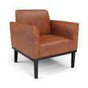 Ver imagem 4 de Sofá Namoradeira com 2 Poltronas Base de Madeira Fixa Preto Marisa Corano D03 - D'rossi Drossi Nozes