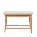 Ver imagem 1 de Banco Sapateira com Prateleira Ripada Liva 70 Cm X 36 Cm Tauari Bege