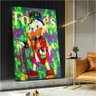 Quadro Pato Donald Forbes:90x60 cm/BORDA INFINITA - 2