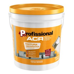 Textura Profissional Acr 18L Rustica Branca Renner