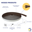 Ver imagem 2 de Moldura Boiserie Eva Autocolante Flexível Star 4cmx1cm 5mts - Marrom