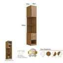Ver imagem 5 de Módulo Mesa de Cabeceira Direito 40cm com 1 Porta e 2 Gavetas Integrato