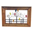Ver imagem 1 de Quadro De Parede Decorativo Moldura Arvore seca 3 d pássaros metal MINAS ARTE PRÓPRIA