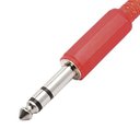 Ver imagem 2 de Plug P10 Stereo Metal com Corpo Plastico Vermelho