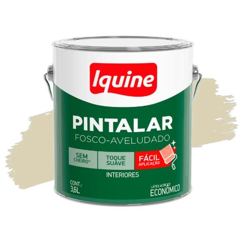 Tinta Pintalar Acrílica Fosca Areia 3,6L Iquine