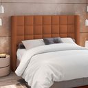 Ver imagem 2 de Kit Cabeceira Cama Box Paris 160 Cm com Puff Recamier Itália P05 Bouclê Terracota - Lyam Decor