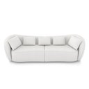 Ver imagem 5 de Sofá Bipartido Sala de Estar Diamond 272cm com Almofadas Soltas Bouclê Branco G52 - Gran Belo