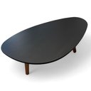 Ver imagem 2 de Mesa de Centro Orgânica Pés Palito em Madeira 90x52cm