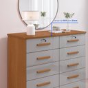 Ver imagem 5 de Cômoda 10 Gavetas Tampo 135CMX116CM Ryad