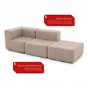 Ver imagem 6 de Sofá Modular 3 Lugares Kappesberg Boucle Capuccino
