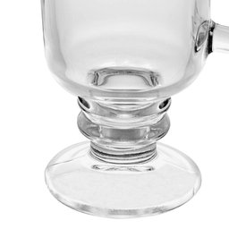 Conjunto com 06 Taças de Cappuccino de Vidro com Pé 250ml 6614 - Lyor - 3