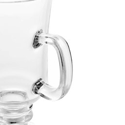Conjunto com 06 Taças de Cappuccino de Vidro com Pé 250ml 6614 - Lyor - 2