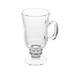 Conjunto com 06 Taças de Cappuccino de Vidro com Pé 250ml 6614 - Lyor - 6