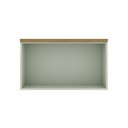 Ver imagem 3 de Armário Aéreo 80cm Cozinha Modulada com Porta Basculante Mdf Cor:mint com Ébano