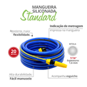 Ver imagem 2 de Jogo Mangueira Trançada Siliconada Standard Bitola 7/16'' Esp. 1,6mm Rolo 20 Metros Durín