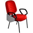 Ver imagem 2 de Cadeira Universitária Diretor Gomada Linha Blenda Vermelho