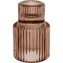 Ver imagem 6 de Castiçal Decorativo de Vidro Rosa 8x6x6cm Porta Vela Mesa Jantar Decoração Sala