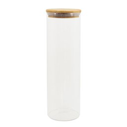 Pote de Mantimentos Redondo 2000ml Tampa Bambu Oikos - 1