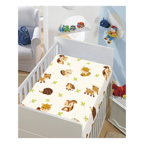 Cobertor Manta Bebê Menino Dyuri Não Alérgico Bege Jolitex