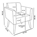 Ver imagem 2 de Kit 02 Poltronas Marisa Rosa Bebê